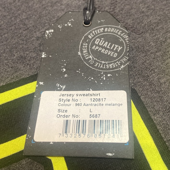 BETTER BODIES NWT Size L Jersey Sweatshirt - Picture 2 of 11